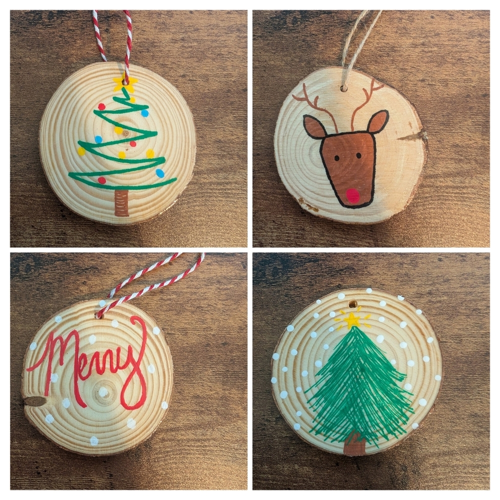 Hand Crafted Wooden Christmas Ornaments